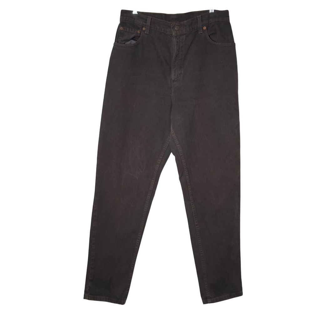Vintage Levi's 551 Relaxed Fit Tapered Leg Jeans Brown USA Made Women's 14 Med